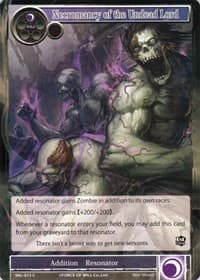 Necromancy of the Undead Lord - The Seven Kings of the Lands - Force of Will card