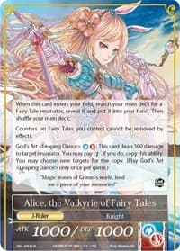 Alice, the Girl in the Looking Glass // Alice, the Valkyrie of Fairy Tales - The Seven Kings of the Lands - Force of Will card