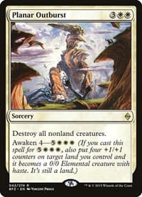 Planar Outburst - Battle for Zendikar - Magic: The Gathering card