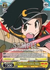 Fight Club President, Mako - KILL la KILL - Weiss Schwarz card