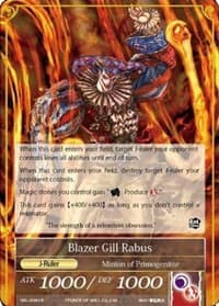 Blazer Gill Rabus - The Seven Kings of the Lands - Force of Will card