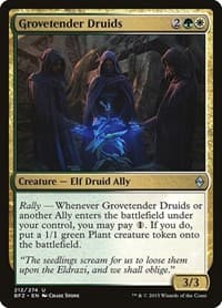 Grovetender Druids - Battle for Zendikar - Magic: The Gathering card