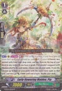 Early-flowering Maiden, Pia - G-BT04: Soul Strike Against The Supreme - Cardfight Vanguard card