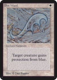 Blue Ward - Alpha Edition - Magic: The Gathering card