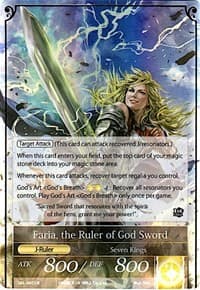 Faria, the Sacred Queen // Faria, the Ruler of God Sword - The Seven Kings of the Lands - Force of Will card