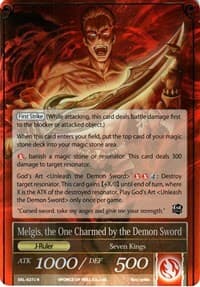 Melgis, the Flame King // Melgis, the One Charmed by the Demon Sword - The Seven Kings of the Lands - Force of Will card