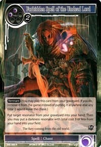 Forbidden Spell of the Undead Lord - The Seven Kings of the Lands - Force of Will card