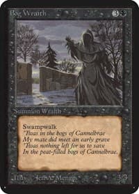 Bog Wraith - Alpha Edition - Magic: The Gathering card