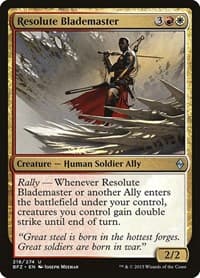 Resolute Blademaster - Battle for Zendikar - Magic: The Gathering card
