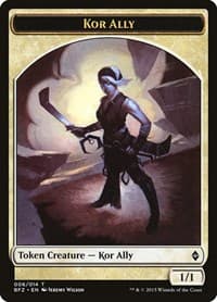 Kor Ally Token - Battle for Zendikar - Magic: The Gathering card