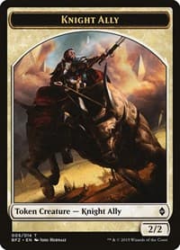 Knight Ally Token - Battle for Zendikar - Magic: The Gathering card