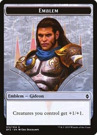 Emblem - Gideon, Ally of Zendikar - Battle for Zendikar - Magic: The Gathering card