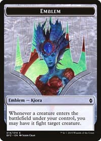 Emblem - Kiora, Master of the Depths - Battle for Zendikar - Magic: The Gathering card