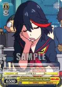 Second Year Class K, Ryuko (SR) - KILL la KILL - Weiss Schwarz card