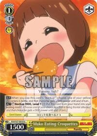 Mako Eating Croquettes - KILL la KILL - Weiss Schwarz card