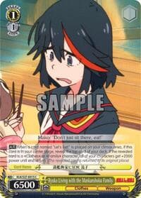 Ryuko Living with the Mankanshoku Family - KILL la KILL - Weiss Schwarz card