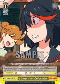 Suspicious Croquettes - KILL la KILL - Weiss Schwarz card