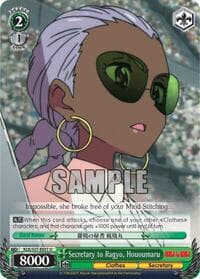 Secretary to Ragyo, Hououmaru - KILL la KILL - Weiss Schwarz card