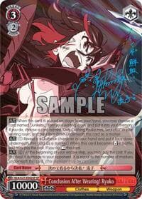 Conclusion After Wearing! Ryuko (SP) - KILL la KILL - Weiss Schwarz card