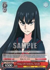 Along with Senketsu, Satsuki - KILL la KILL - Weiss Schwarz card