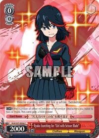 Ryuko Searching for "Girl with Scissor Blade" - KILL la KILL - Weiss Schwarz card