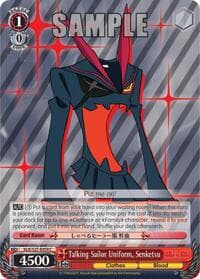 Talking Sailor Uniform, Senketsu - KILL la KILL - Weiss Schwarz card