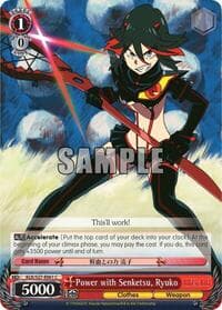 Power with Senketsu, Ryuko - KILL la KILL - Weiss Schwarz card