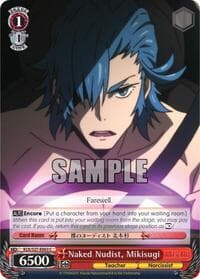 Naked Nudist, Mikisugi - KILL la KILL - Weiss Schwarz card