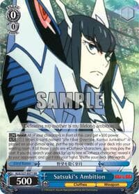Satsuki's Ambition - KILL la KILL - Weiss Schwarz card