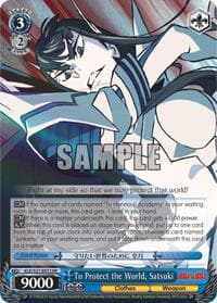 To Protect the World, Satsuki - KILL la KILL - Weiss Schwarz card