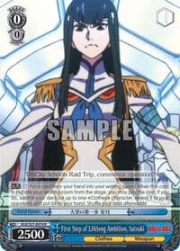 First Step of Lifelong Ambition, Satsuki - KILL la KILL - Weiss Schwarz card