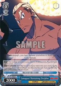 Gamagoori Maintaining Discipline - KILL la KILL - Weiss Schwarz card