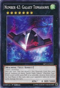 Number 42: Galaxy Tomahawk - 2015 Mega-Tins Mega Pack - YuGiOh card