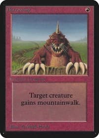 Burrowing - Alpha Edition - Magic: The Gathering card