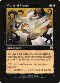 Words of Waste - Onslaught - Magic: The Gathering card