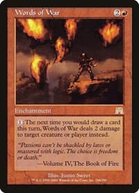 Words of War - Onslaught - Magic: The Gathering card