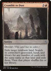Crumble to Dust - Battle for Zendikar - Magic: The Gathering card