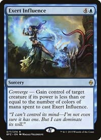 Exert Influence - Battle for Zendikar - Magic: The Gathering card