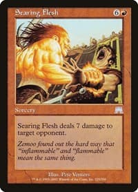 Searing Flesh - Onslaught - Magic: The Gathering card