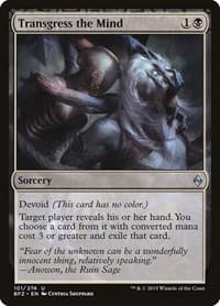 Transgress the Mind - Battle for Zendikar - Magic: The Gathering card