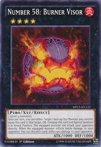 Number 58: Burner Visor - 2015 Mega-Tins Mega Pack - YuGiOh card