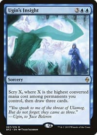 Ugin's Insight - Battle for Zendikar - Magic: The Gathering card