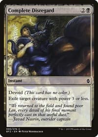 Complete Disregard - Battle for Zendikar - Magic: The Gathering card