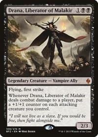 Drana, Liberator of Malakir - Battle for Zendikar - Magic: The Gathering card