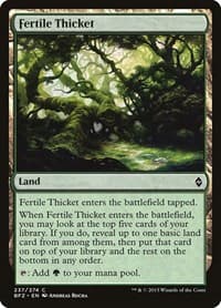 Fertile Thicket - Battle for Zendikar - Magic: The Gathering card