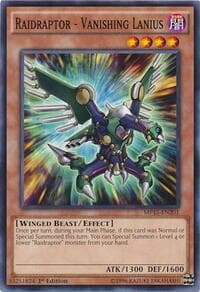 Raidraptor - Vanishing Lanius - 2015 Mega-Tins Mega Pack - YuGiOh card