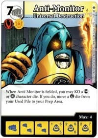 Anti-Monitor - Universal Destruction - War of Light - Dice Masters card