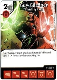 Guy Gardner - Blinding Rage - War of Light - Dice Masters card
