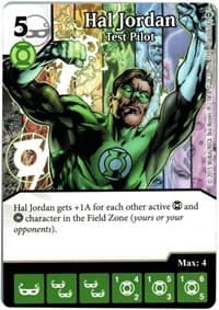 Hal Jordan - Test Pilot - War of Light - Dice Masters card