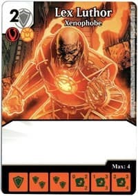 Lex Luthor - Xenophobe - War of Light - Dice Masters card